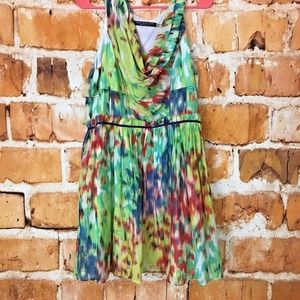 Andrew Marc New York Sun Dress Tie Dye sz 14